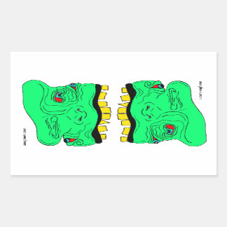 Sticker Twin Goblin Heads