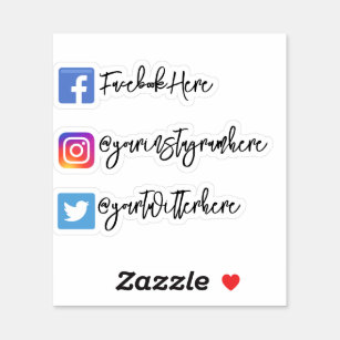 Sticker Twitter Facebook Instagram Script