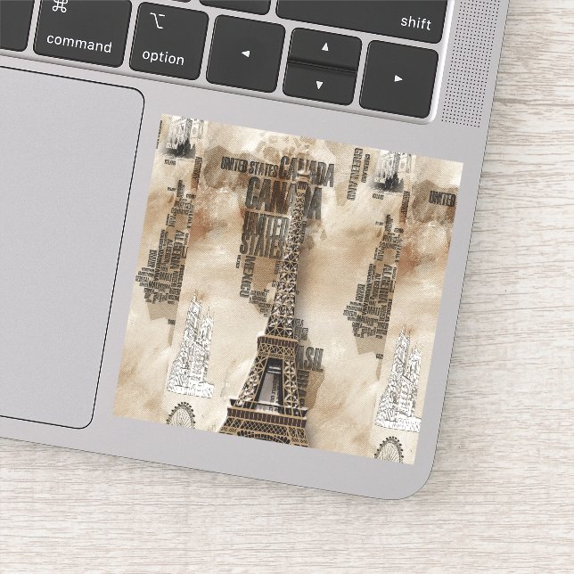 Sticker Typegraphie Paris (Détail)
