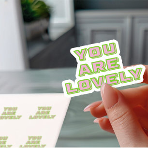 Sticker Typographie bicolore - Vous êtes un mantra charman