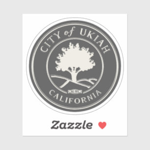 STICKER UKIAH MENDOCINO CALIFORNIE