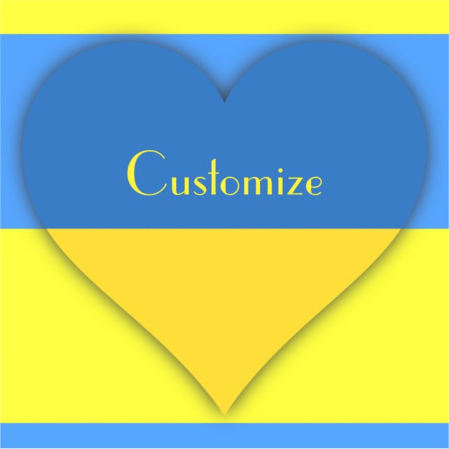 Sticker Ukraine Drapeau bleu jaune Thunder_Cove (Devant)