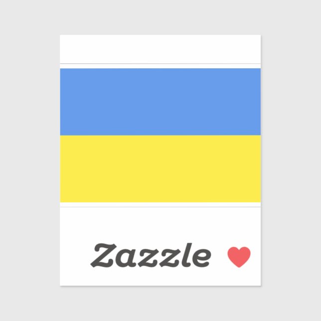 Sticker Ukraine drapeau ukrainien (Feuille)