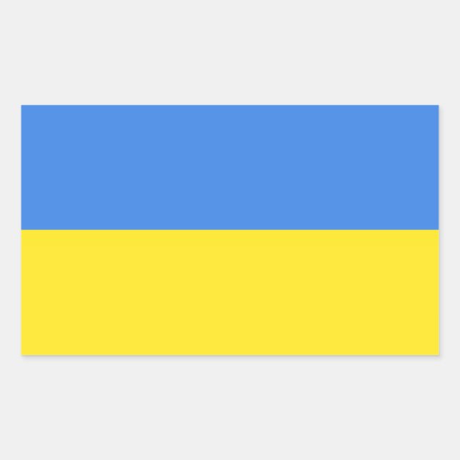 Sticker Ukraine drapeau ukrainien (Devant)