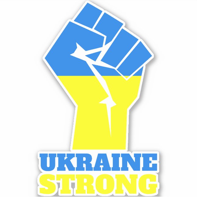 Sticker Ukraine forte (Devant)