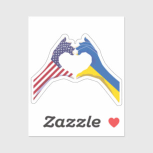 Sticker Ukraine Ukraine Ukraine États-Unis d'Amérique