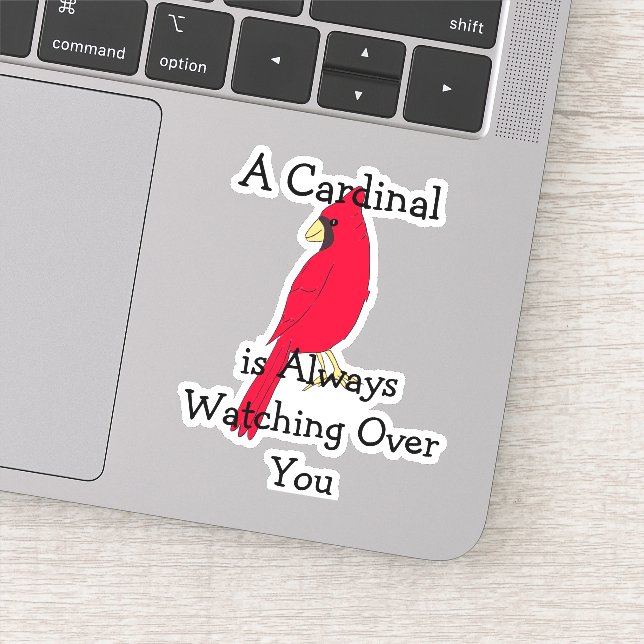 Sticker Un cardinal vous regarde toujours (Détail)