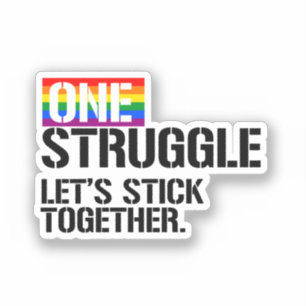 Sticker Un combat, restons unis