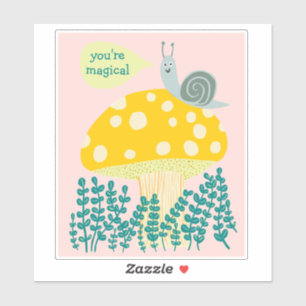 Sticker Un escargot de Whimsal sur le personnage de Maghro