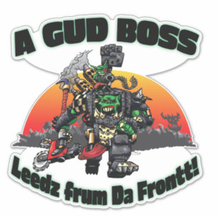 Sticker Un Gud Boss Leedz De Da Front