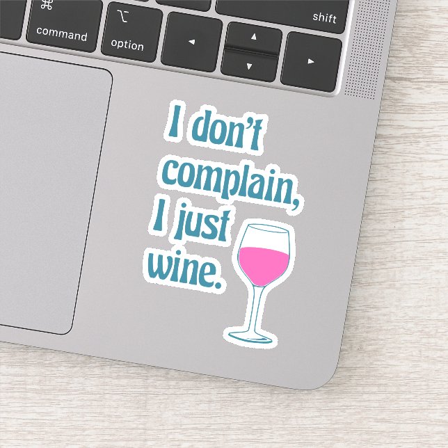 Sticker Un jeu de mots amusant pour les amateurs de vin (Détail)