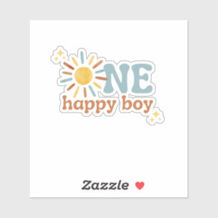 Sticker Un Joyeux Garçon, 1Er Voyage Autour Du Soleil