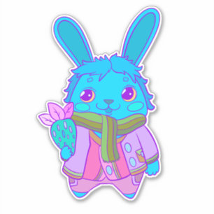 Sticker Un joyeux petit lapin