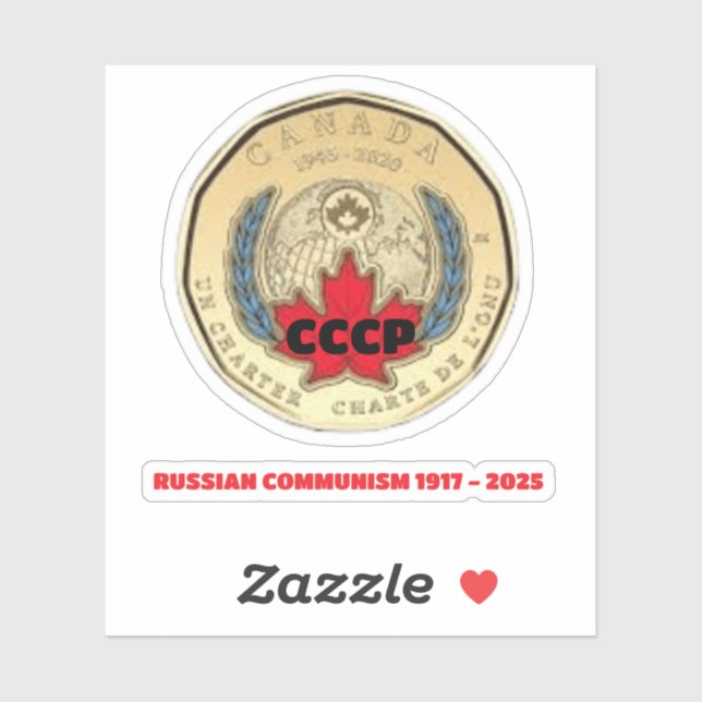 STICKER UN LOONIE (Feuille)