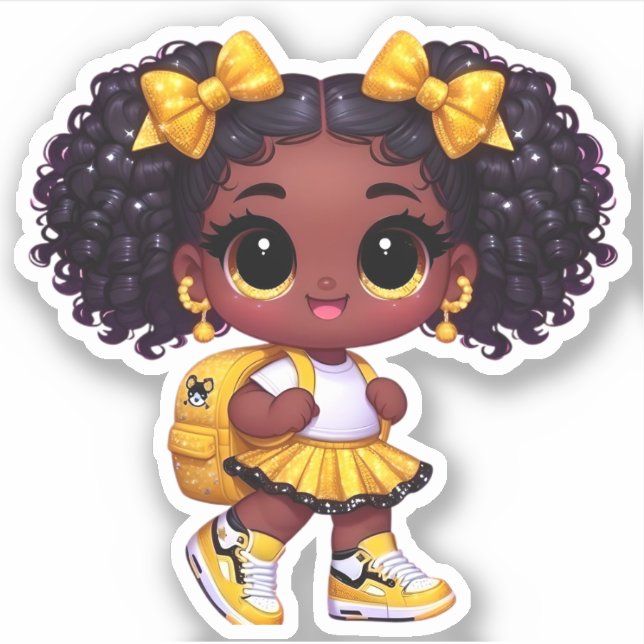 Sticker Un membre de l'équipe chaleureuse - Jaune (Devant)