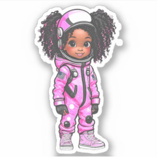 Sticker Un membre de l'équipe d'astronautes - Rose