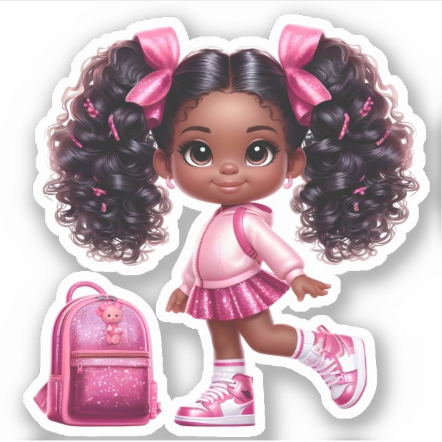 Sticker Un membre de l'équipe de soutien - Rose (Devant)