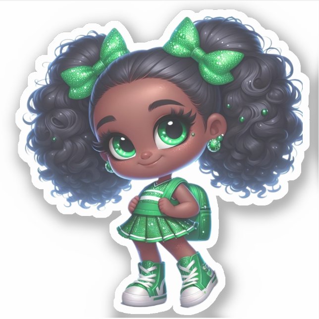 Sticker Un membre de l'équipe de soutien - Vert (Devant)