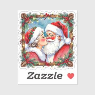 Sticker Un Noël sucré à l'ancienne   M. et Mme Claus