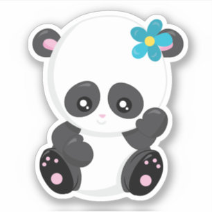 Sticker Un panda mignon