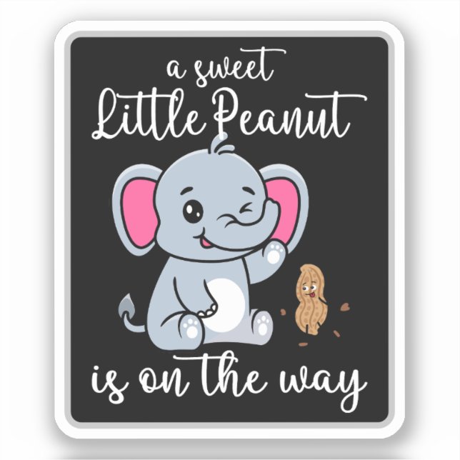 Sticker Un Petit Arachide Douce En Chemin Nouveau Cool Béb (Recto)