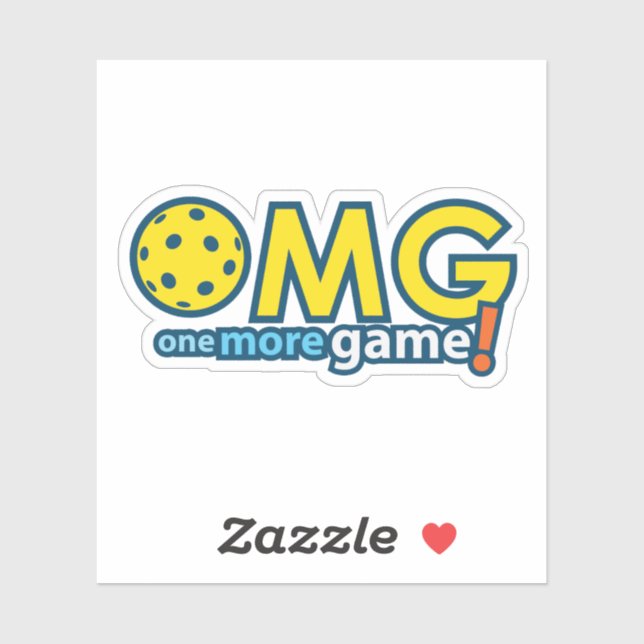 Sticker Un Pickleball de jeu supplémentaire (Feuille)