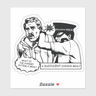 Sticker Un repas chinois succulent, C'EST UN MANIFESTE DÉM