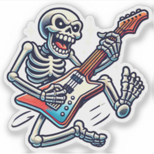 Sticker Un squelette en solo