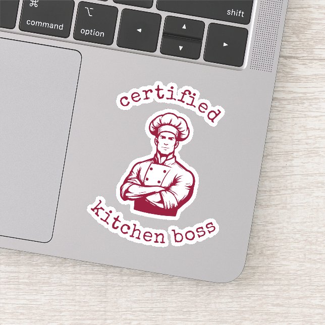 Sticker Un style de bande dessinée de chef de couleur bord (Détail)