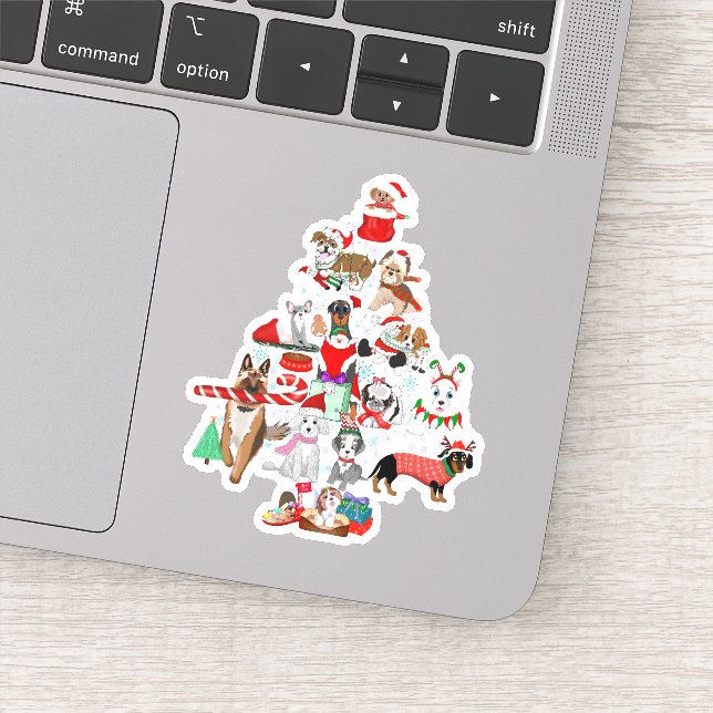 Sticker Un très joyeux Noël de chien (Détail)