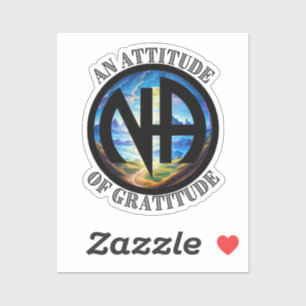 Sticker Une attitude de gratitude - NA Narcotiques Anonyme
