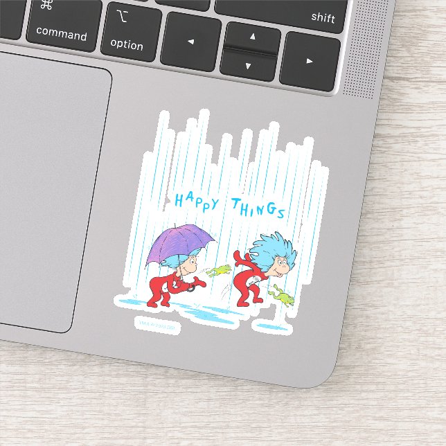 Sticker Une chose deux choses heureuses (Détail)