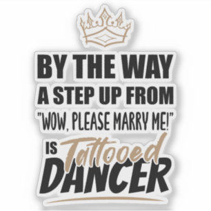 Sticker Une danseuse tatouée est l'ultime en appel. Cadeau