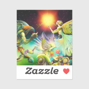 Sticker Une époque de peinture à l'huile repensée