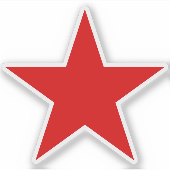 Sticker Une étoile rouge d'anarchie (Devant)