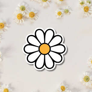 Sticker Une jolie fleur marguerite