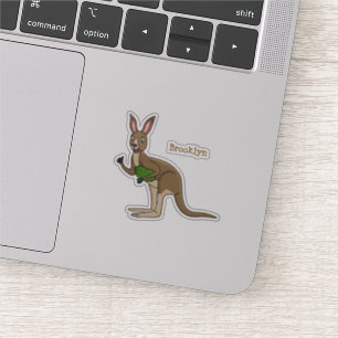 Sticker Une jolie illustration de kangourou australien