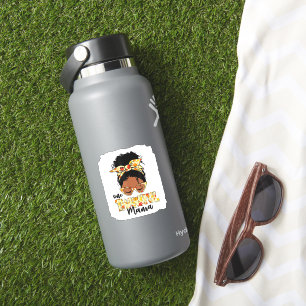 Sticker Une maman Remercieuse Drôle Messy Bun Thanksgiving