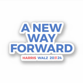 Sticker Une nouvelle voie d'avenir - Harris Walz 2024