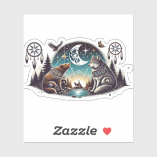 Sticker Une nuit avec des amis.