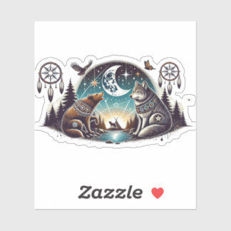 Sticker Une nuit avec des amis.