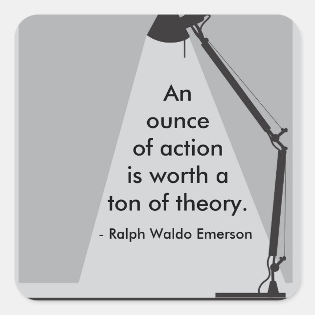 Sticker "Une once d'action" (Devant)