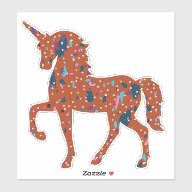 Sticker Unicorn Art (Feuille)
