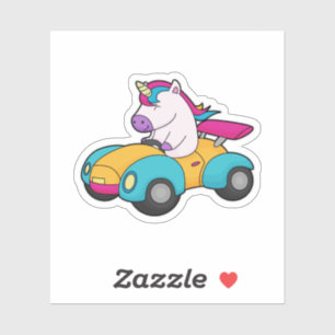 Sticker Unicorn Car