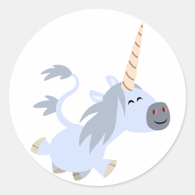 Sticker Unicorn Carton Trotting (Devant)