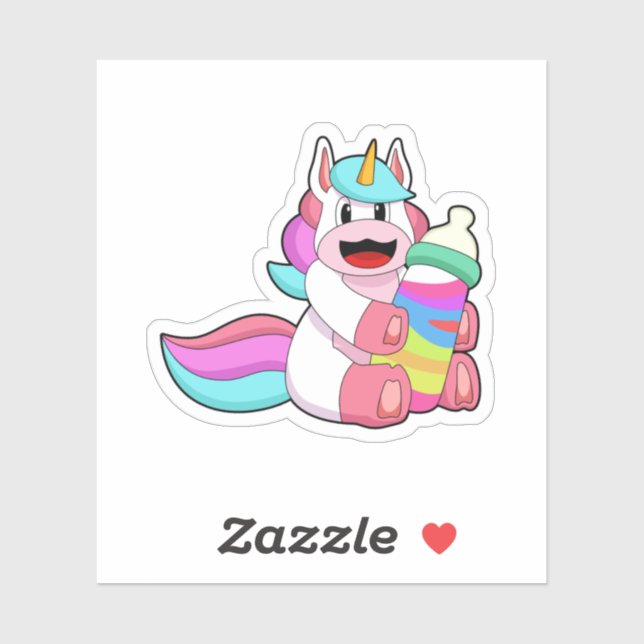 Sticker Unicorn with Baby bottle.PNG (Feuille)