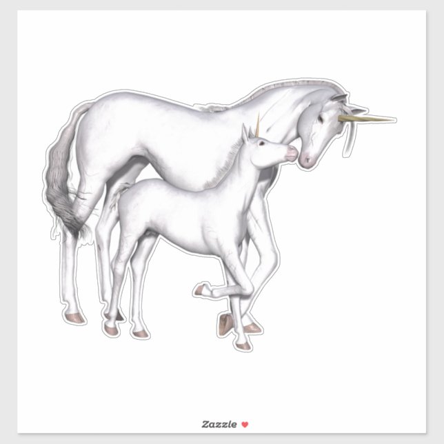 Sticker Unicorne (Feuille)