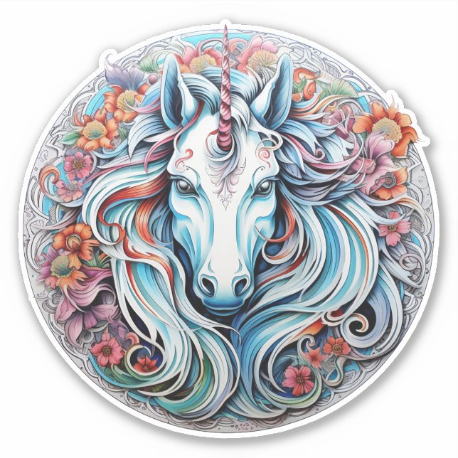 Sticker Unicorne (Devant)