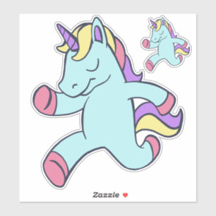 Sticker Unicorne Bleue Courant Thunder_Cove