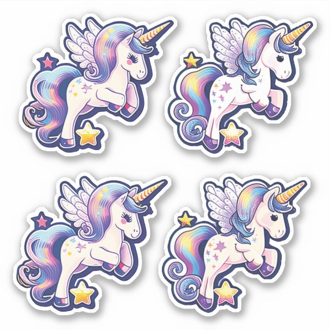 Sticker Unicorne magique (Devant)